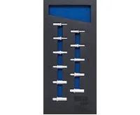 BGS Modul - hlavice nástrčné 1/4&quot; 4-13 mm, šestihran. prodloužené, sada 11 dílů