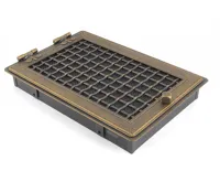 HS Flamingo Krbová mřížka STYLOVÁ 21x32 cm, zlatá patina s žaluzií