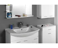 AQUALINE ZERO 86 keramické umyvadlo nábytkové 86x50cm, bílá (5)