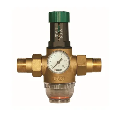 HERZ 1"1/4 redukční ventil s filtrem, 0,1-0,6 MPa, Pmax=1,6 MPa, Tmax = 40°C
