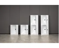 SAPHO MARIA umyvadlo, litý mramor, 60x46cm, bílá (2)