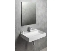 SAPHO GODIVA umyvadlo, litý mramor, 68x44cm, bílá (8)