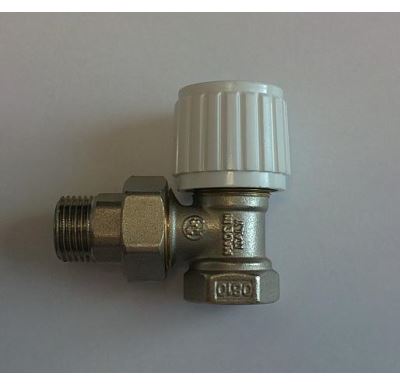 Ruční radiátorový ventil rohový DN20-3/4" s ucpávkou