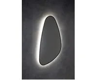 SAPHO ELENA zrcadlo s LED podsvícením 20W, 68x96cm, černá mat (9)