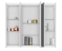 SAPHO BATU galerka 80x71x15cm, 2x LED osvětlení, bílá lesk (3)