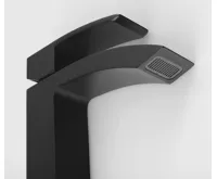 SAPHO GINKO 25 stojánková umyvadlová baterie, černá mat (4)