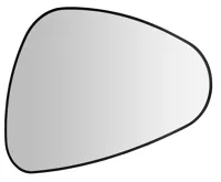 SAPHO ELENA zrcadlo s LED podsvícením 20W, 68x96cm, černá mat