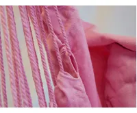 Závěsné křeslo DIONA s třásněmi starorůžová IWH-10190013 (4)