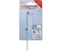 BGS Klíč zahnutý, velmi dlouhý, vnitřní šestihran / vnitřní šestihran s kulovou hlavou 3 mm (1)