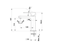 SAPHO FORATA stojánková umyvadlová baterie, bílá mat (2)