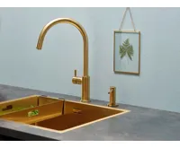 Nerezový dřez REGINOX SET MIAMI 500 GOLD + Baterie CANO + příslušenství, zlatá (7)