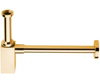 SAPHO Umyvadlový sifon 5/4", odpad 32mm, hranatý, zlato SAPHO Umyvadlový sifon 5/4", odpad 32mm, hranatý, zlato