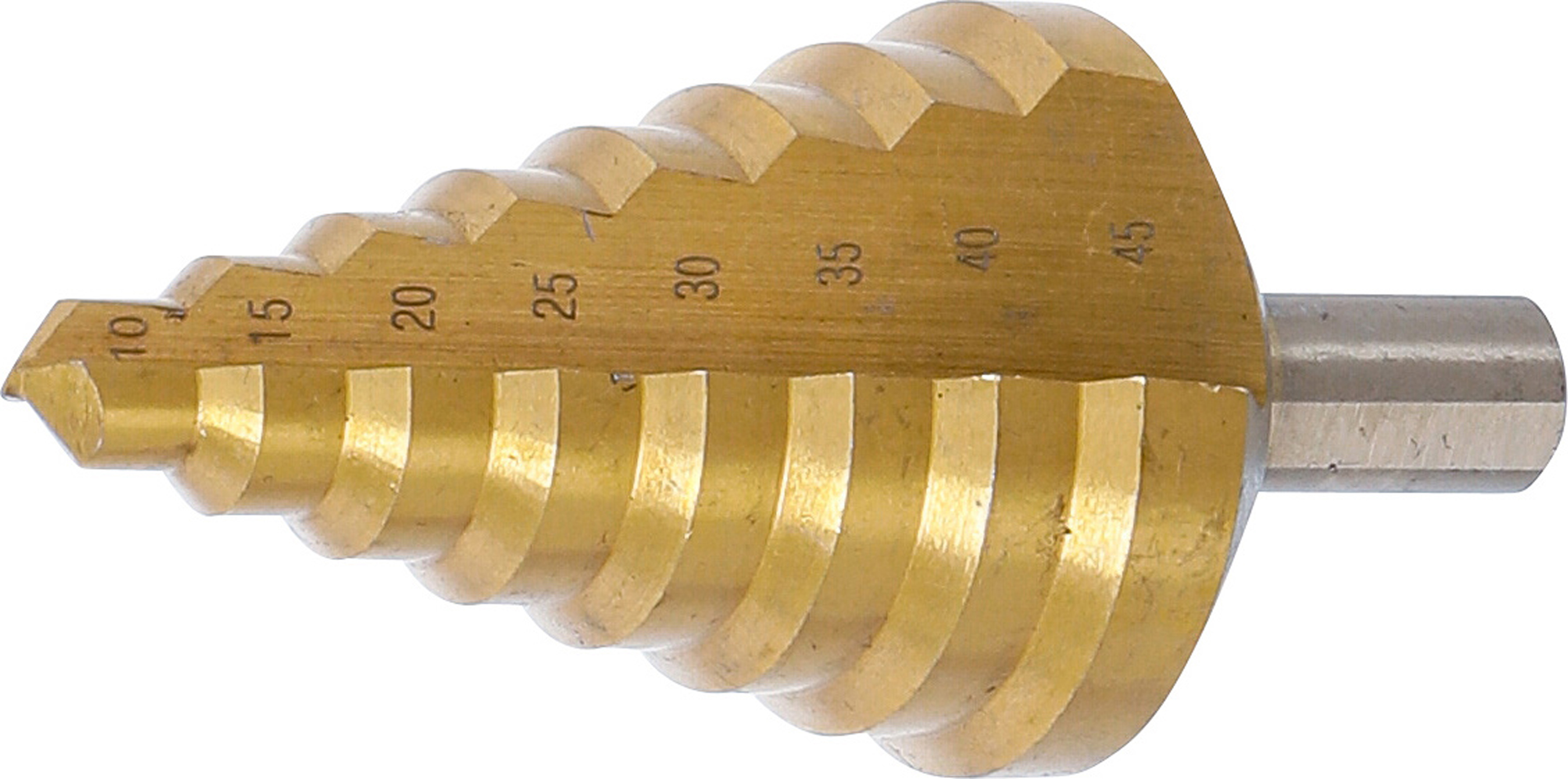 Bgs kónický vrták,  s titanovým povrchem,  o 10 - 45 mm - bgs 74430
