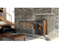 HS Flamingo Krbová kamna AQUAFLAM VARIO ® BARMA 11/5kW dlažba Ořech (25)