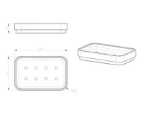 GEDY SEVENTY mýdlenka na postavení, béžová (4)