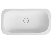 SAPHO IMPALA umyvadlo pod desku, Rockstone, 67,2x35,5cm, bílá mat (3)