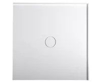 POLYSAN MIRAI sprchová vanička z litého mramoru, čtverec 90x90x1,8cm, bílá