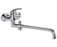 NOVASERVIS Paneláková baterie bez příslušenství 100 mm Metalia 55 chrom - 55037/1,0