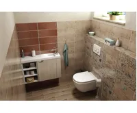 SAPHO LATUS VI umyvadlová skříňka 50x50x22cm, pravá, dub alabama (4)