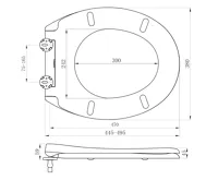 GSI CLASSIC WC sedátko, Soft Close, Quick Release, bílá/chrom (9)
