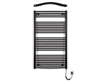 Koupelnový radiátor elektrický Thermal KDO-E 750/1320 - 700W, pravý - černý mat Koupelnový radiátor elektrický Thermal KDO-E 750/1320 - 700W, pravý - černý mat