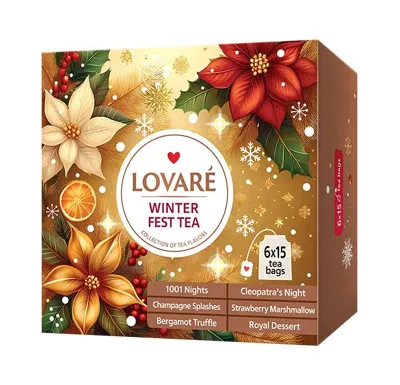 Kolekce čajů Lovaré Winter Fest Tea Set (90 sáčků)