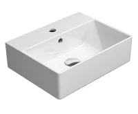 GSI KUBE X keramické umyvadlo 45x35cm, broušená spodní hrana, bílá ExtraGlaze GSI KUBE X keramické umyvadlo 45x35cm, broušená spodní hrana, bílá ExtraGlaze