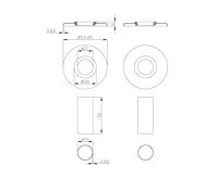 INVENA Krycí rozeta pro boční připojení radiátoru, bílá (UA-11-B15-S) (1)