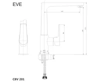 CROSS baterie dřezová stojánková s ramínkem plochým (1)