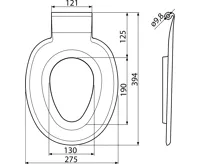 ALCAPLAST WC sedátko – integrovaná vložka P102 (1)