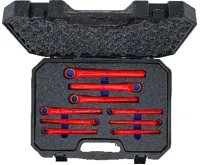 BGS Sada očkových klíčů VDE | prodloužené zalomené | 10 - 24 mm | 9dílná (5)