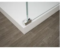 POLYSAN ESCA CHROME jednodílná sprchová zástěna do prostoru, sklo Flute, 1100 mm (2)