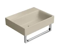 GSI NUBES keramické umývátko 40x32cm, broušená spodní hrana, bez otvoru, creta mat (3)