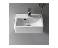 BRUCKNER NOAM keramické umývátko 37,5x28cm, bílá (1)