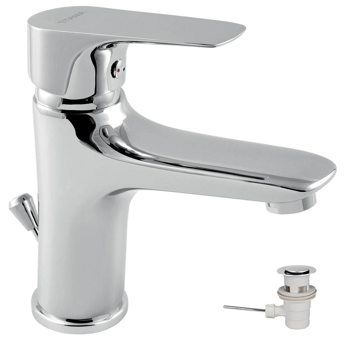 Novaservis umyvadlová baterie s výpustí titania nice chrom - 97001,0