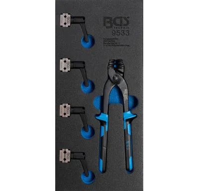 BGS Sada přípravku pro ohýbání trubek a objímek pro brzdová vedení, 4,75 + 6 mm