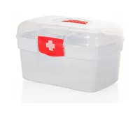 HomeLife Domácí lékárnička bez obsahu bílá