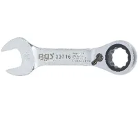 BGS Klíč očkoplochý ráčnový 16 mm, extra krátký (2)