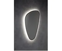 SAPHO ELENA zrcadlo s LED podsvícením 20W, 68x96cm, černá mat (10)