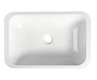 SAPHO KAMA umyvadlo zápustné, litý mramor, 50x26cm, bílá (5)