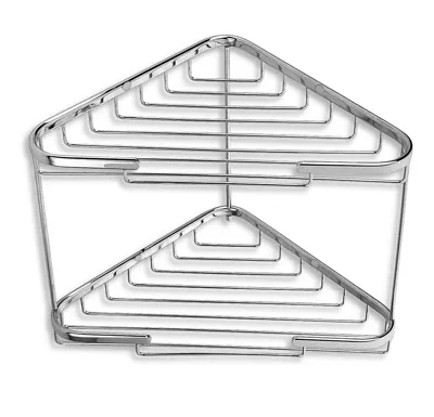 NOVASERVIS Dvojitá rohová police velká Drátěný program chrom - 6070,0