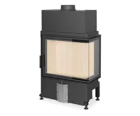 ROMOTOP Krbová vložka IMPRESSION Levé 2G S 71.60.34.21 rohové s otevíráním dvířek do strany a děleným sklem