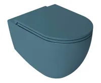 ISVEA INFINITY závěsná WC mísa, Rimless, 36,5x53cm, zelená petrol (4)