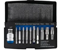BGS Sada pro povolení poškozených šroubů, pro defektní T-profil (pro Torx) T10 - T55, 11díln BGS Sada pro povolení poškozených šroubů, pro defektní T-profil (pro Torx) T10 - T55, 11díln