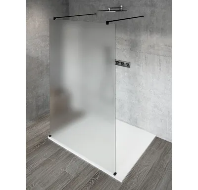 GELCO VARIO BLACK jednodílná sprchová zástěna do prostoru, matné sklo, 900 mm