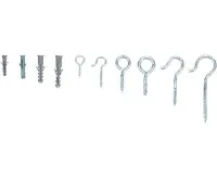 BGS Sada šroubovacích háčků a hmoždinek, 125dílná (1)