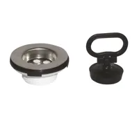 BRUCKNER Umyvadlová výpust 5/4", zátka s uchem, nerez BRUCKNER Umyvadlová výpust 5/4", zátka s uchem, nerez