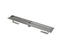 ALCAPLAST Podlahový žlab s okrajem pro perforovaný rošt, bez zápachové uzávěry APZ2001-1050