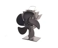 HS Flamingo Ventilátor na kamna FLAMINGO pětilopatkový, černý (1)