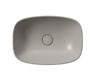 GSI NUBES keramické umyvadlo na desku 50x35cm, tortora mat (3)